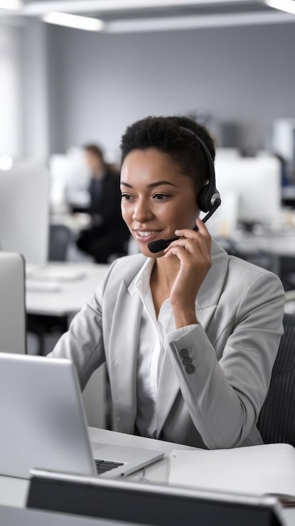 african-american-woman-works-call-center-operator-customer-service-agent-wearing-microphon_926199-4357802